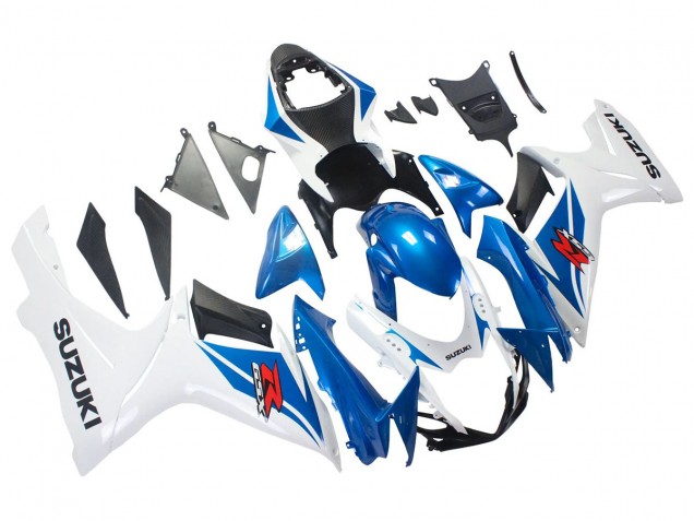Carénages Moto Suzuki GSXR 600/750 2011-2024 - Bleu Blanc