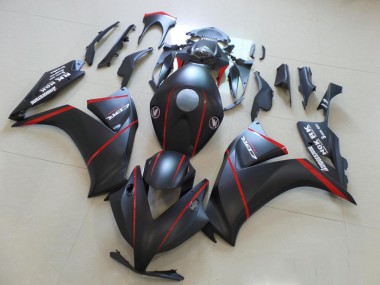 Matte Bladk avec Rouge Bande 12-16 CBR1000RR Carénage Moto