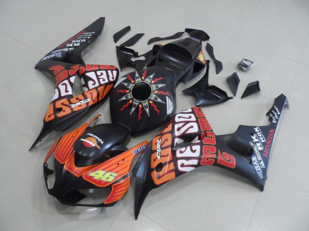 Matte Rossi 06-07 CBR1000RR Carénage Moto
