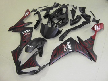 Matte Rouge Flamme 07-08 YZF R1 Carénage Moto