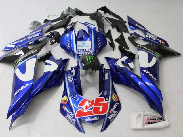 Movistar 17-21 YZF R6 Carénage Moto Movistar 17-21 YZF R6 Carénage Moto