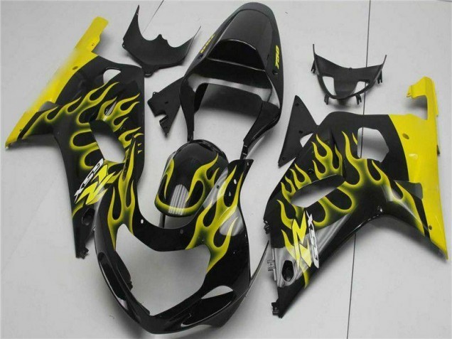 Noir 01-03 GSXR 600/750 Carénage Moto Noir 01-03 GSXR 600/750 Carénage Moto