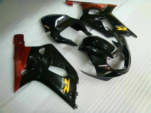 Noir 01-03 GSXR 600/750 Carénages Moto Noir 01-03 GSXR 600/750 Carénages Moto