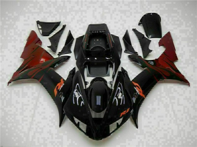 Noir 02-03 YZF R1 Carénages ABS Noir 02-03 YZF R1 Carénages ABS