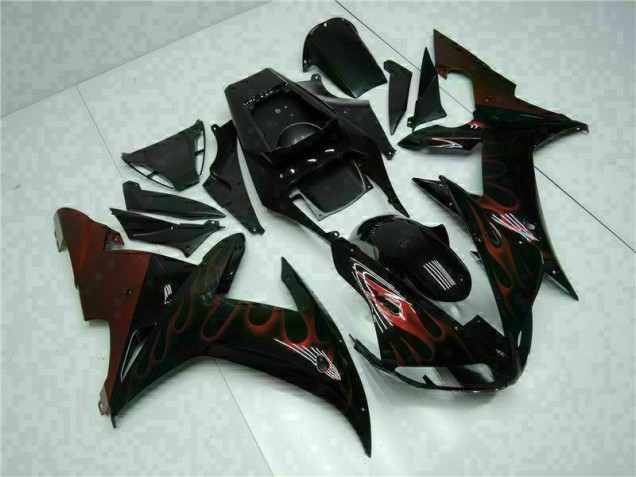 Noir 02-03 YZF R1 Kit Carénages Motos Complet Noir 02-03 YZF R1 Kit Carénages Motos Complet