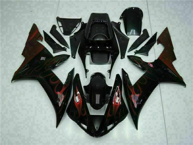Noir 02-03 YZF R1 Kit Carénages Motos Complet Noir 02-03 YZF R1 Kit Carénages Motos Complet