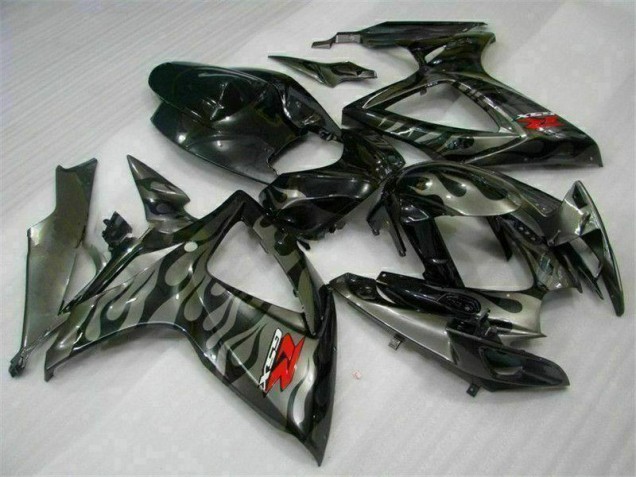 Noir 06-07 GSXR 600/750 Kit Carénages Motos & Plastique Noir 06-07 GSXR 600/750 Kit Carénages Motos & Plastique