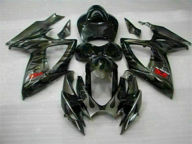 Noir 06-07 GSXR 600/750 Kit Carénages Motos & Plastique Noir 06-07 GSXR 600/750 Kit Carénages Motos & Plastique