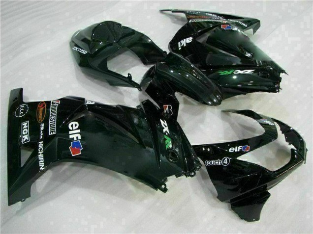 Noir 08-12 EX250 Kit Carénages Motos Complet Noir 08-12 EX250 Kit Carénages Motos Complet