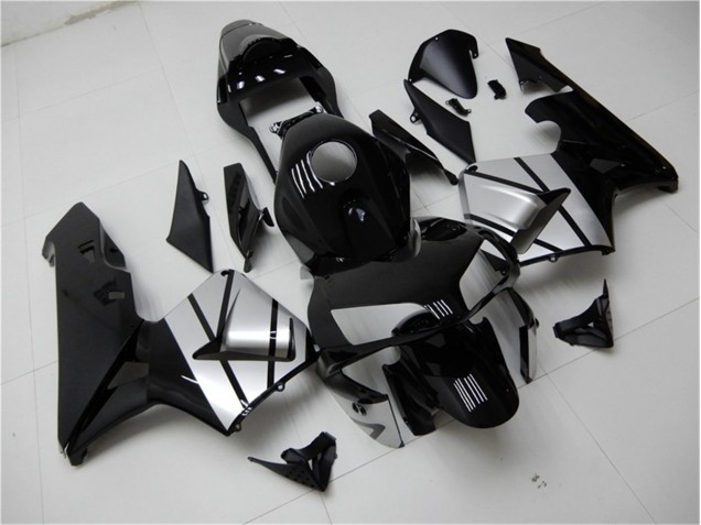 Noir Argent 03-04 CBR600RR Carénage Moto Noir Argent 03-04 CBR600RR Carénage Moto