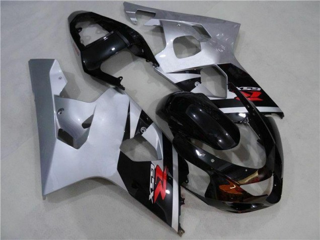Noir Argent 04-05 GSXR 600/750 Carénage Moto Noir Argent 04-05 GSXR 600/750 Carénage Moto