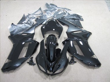 Noir Argent 07-08 ZX6R Carénage Moto