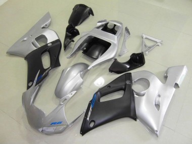 Noir Argent 98-02 YZF R6 Carénage Moto
