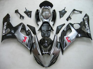 Noir Argent Gris 05-06 GSXR 1000 Carénage Moto