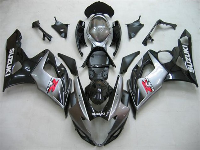 Noir Argent Gris 05-06 GSXR 1000 Carénage Moto