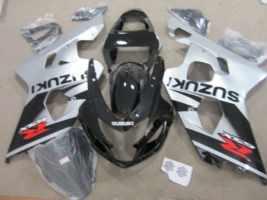 Noir Blanc 04-05 GSXR 750 Carénage Moto