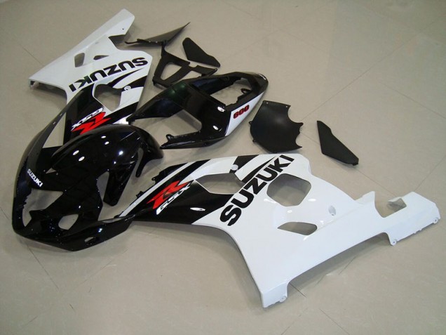 Noir Blanc 04-05 GSXR 750 Carénages Moto Noir Blanc 04-05 GSXR 750 Carénages Moto
