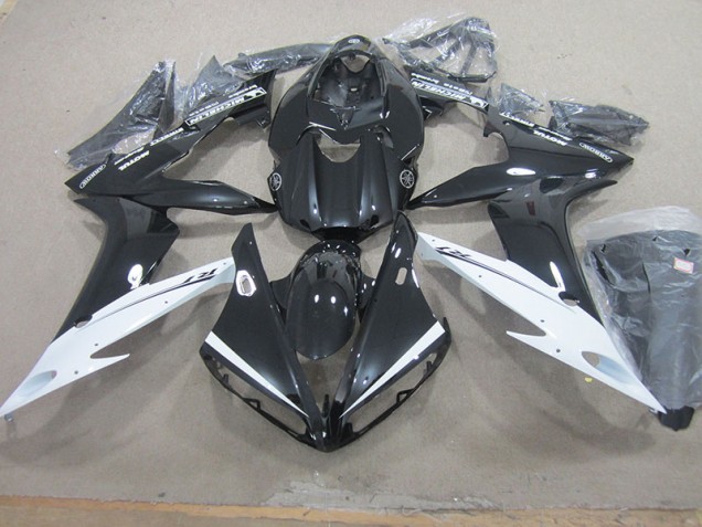 Noir Blanc 04-06 YZF R1 Carénage Moto Noir Blanc 04-06 YZF R1 Carénage Moto