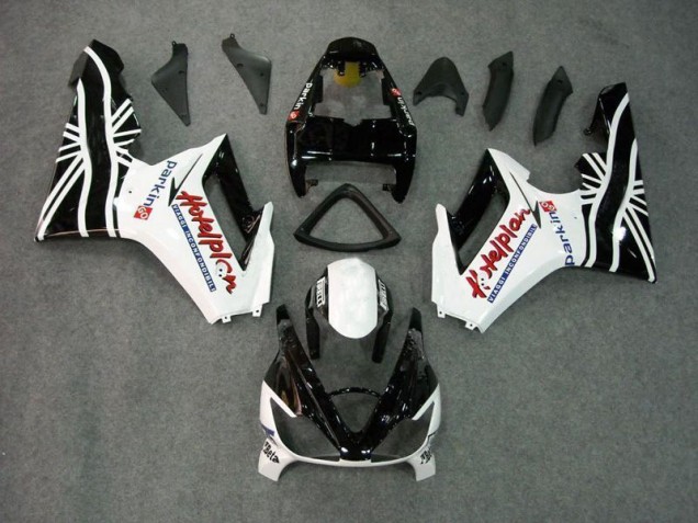 Noir Blanc 06-08 Daytona 675 Triple Carénage Moto