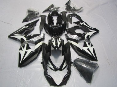 Noir Blanc 09-16 GSXR 1000 Carénage Moto