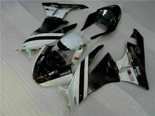 Noir Blanc 3M Touch4 09-12 ZX6R Carénages Moto Noir Blanc 3M Touch4 09-12 ZX6R Carénages Moto