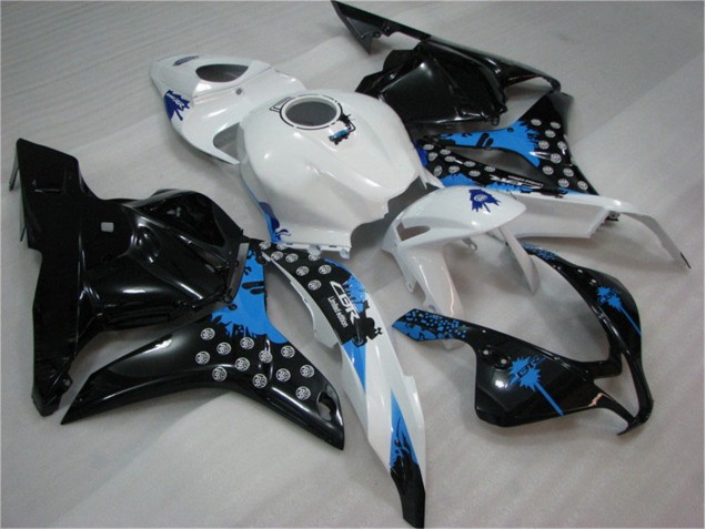 Noir Blanc Bleu 09-12 CBR600RR Carénage Moto Noir Blanc Bleu 09-12 CBR600RR Carénage Moto