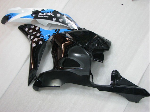 Noir Blanc Bleu 09-12 CBR600RR Carénage Moto Noir Blanc Bleu 09-12 CBR600RR Carénage Moto