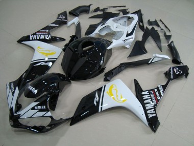 Noir Blanc Dolphin 07-08 YZF R1 Carénage Moto