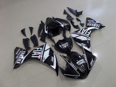 Noir Blanc Fiat 09-11 YZF R1 Carénage Moto