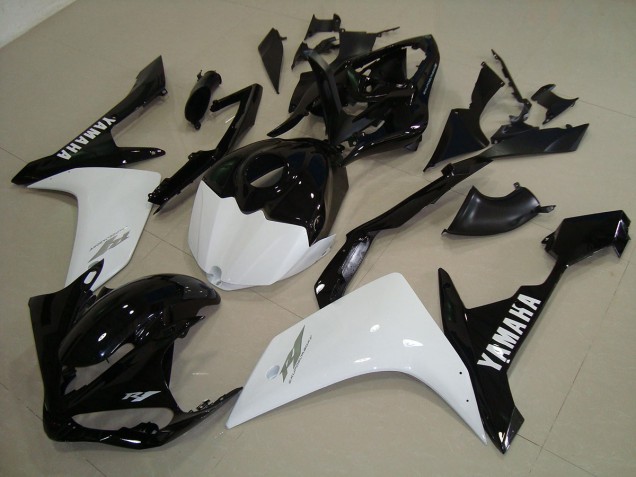 Noir Blanc Or 07-08 YZF R1 Carénage Moto Noir Blanc Or 07-08 YZF R1 Carénage Moto