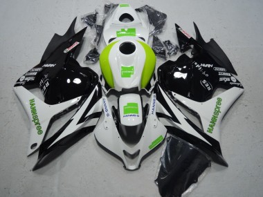 Noir Blanc Vert Hannspree 09-12 CBR600RR Carénage Moto