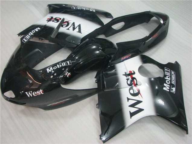 Noir Blanc West 96-07 CBR1100XX Carénage Moto