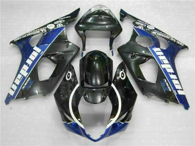 Noir Bleu 03-04 GSXR 1000 Carénage Moto Noir Bleu 03-04 GSXR 1000 Carénage Moto