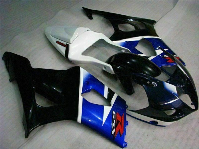 Noir Bleu 03-04 GSXR 1000 Kit Carénages Motos Complet Noir Bleu 03-04 GSXR 1000 Kit Carénages Motos Complet