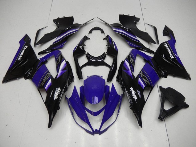 Noir Bleu 13-18 ZX6R Carénage Moto