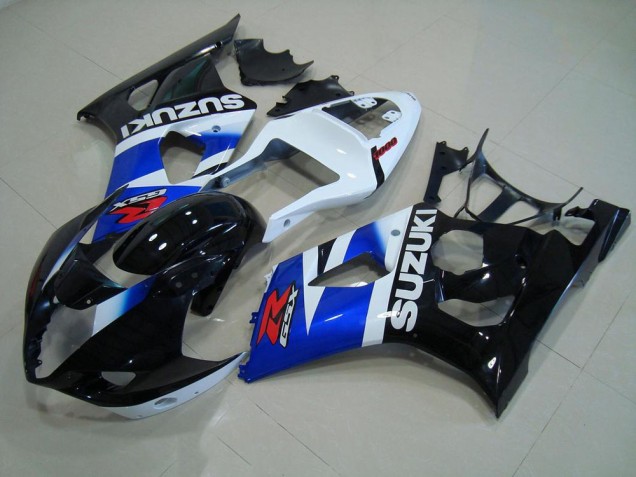 Noir Bleu Blanc 03-04 GSXR 1000 Carénage Moto Noir Bleu Blanc 03-04 GSXR 1000 Carénage Moto