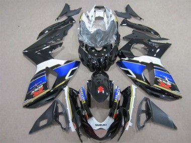Noir Bleu Dark Dog 09-16 GSXR 1000 Carénage Moto