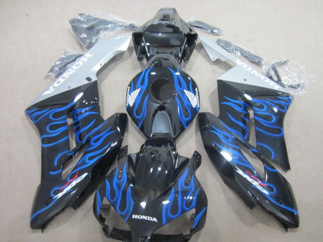 Noir Bleu Flamme 04-05 CBR1000RR Carénage Moto Noir Bleu Flamme 04-05 CBR1000RR Carénage Moto
