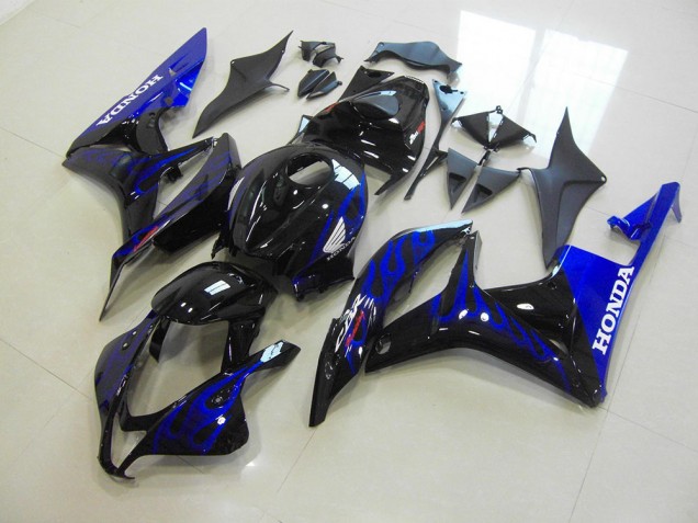 Noir Bleu Flamme 07-08 CBR600RR Carénage Moto