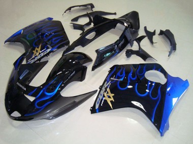 Noir Bleu Flamme 96-07 CBR1100XX Blackbird Carénage Moto
