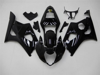 Noir Brillant 03-04 GSXR 1000 Kit Carénages Motos Complet