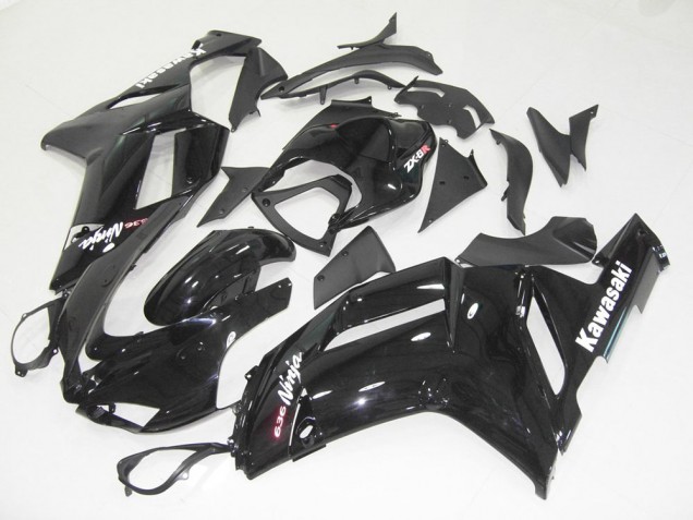 Noir Brillant 07-08 ZX6R Carénage Moto