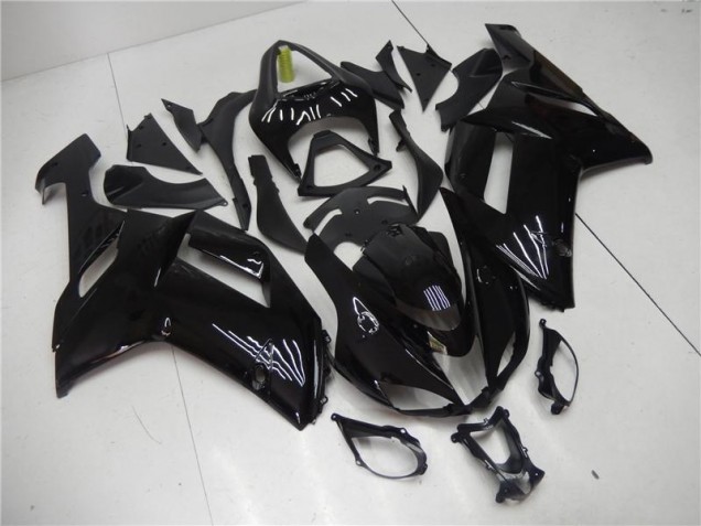 Noir Brillant 07-08 ZX6R Carénages Moto
