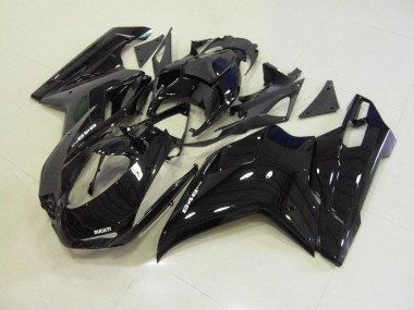 Noir Brillant 07-14 Ducati 848 1098 1198 Carénage Moto