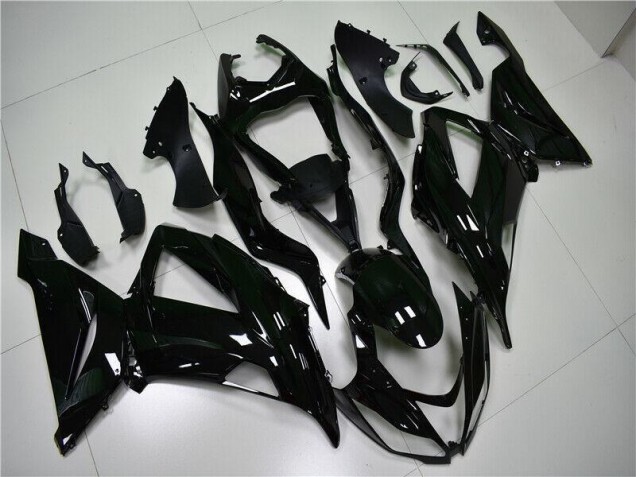 Noir Brillant 13-18 ZX6R Carénage Moto Noir Brillant 13-18 ZX6R Carénage Moto