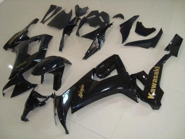 Noir Brillant avec Or Décalque 08-10 ZX10R Carénage Moto