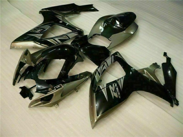 Noir Gris 06-07 GSXR 600/750 Carénages Moto Noir Gris 06-07 GSXR 600/750 Carénages Moto