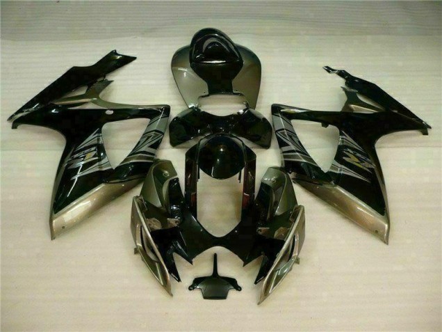 Noir Gris 06-07 GSXR 600/750 Carénages Moto Noir Gris 06-07 GSXR 600/750 Carénages Moto