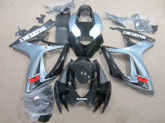 Noir Gris 06-07 GSXR 600 Carénage Moto Noir Gris 06-07 GSXR 600 Carénage Moto