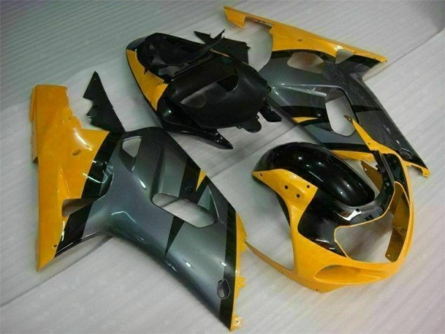 Noir Jaune 01-03 GSXR 600/750 Carénage Moto Noir Jaune 01-03 GSXR 600/750 Carénage Moto